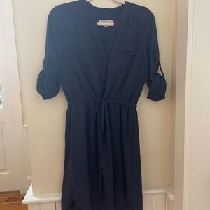 Banana Republic navy v neck dress. Size medium.